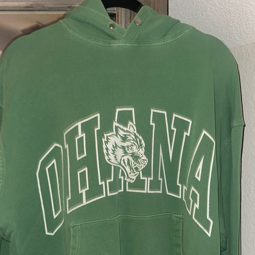 Darc Sport Green Ohana Sweater with Collegiate Design